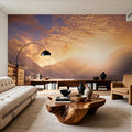 Mountain Twilight Village Mural Wallpaper - room preview 04