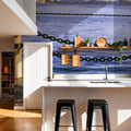 Urban Waterfront Serenity Mural Wallpaper - room preview 04