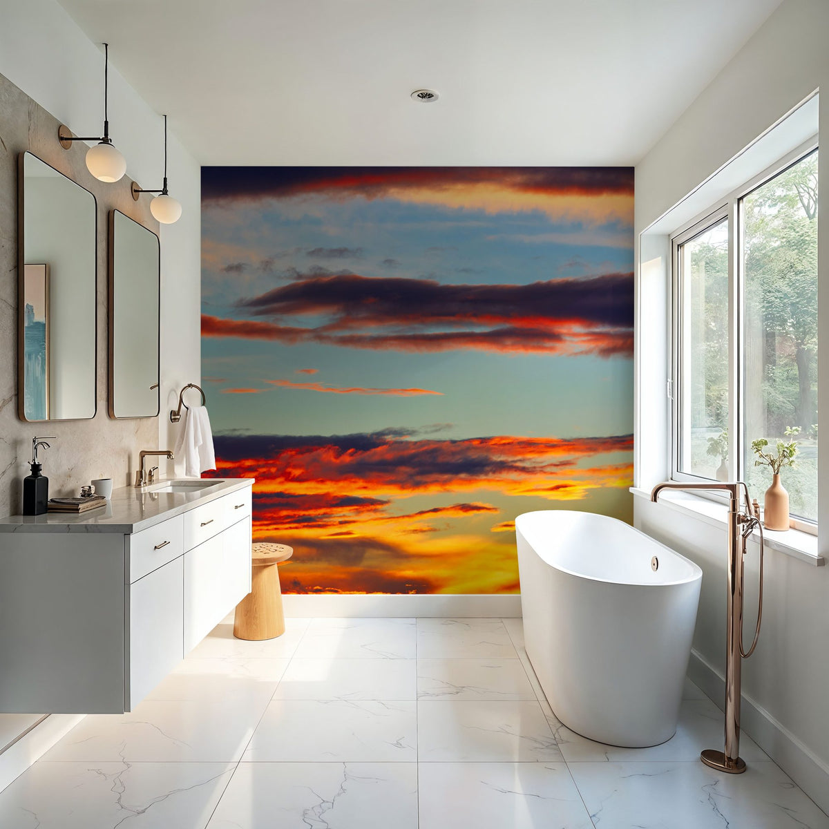 Dusk Sunset Vibes Mural Wallpaper - room preview 04