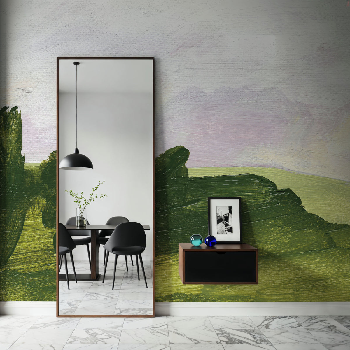 Forest Lane Mural Wallpaper - room preview 04