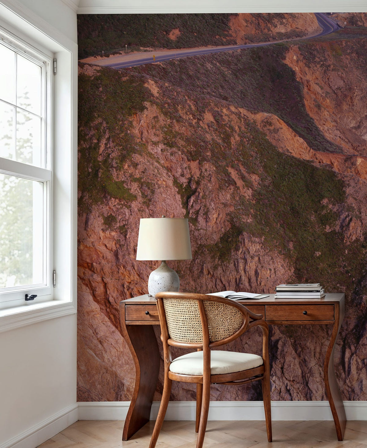 Coastal Cliff Highway Mural Wallpaper - room preview 04