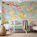 Darling Ducklings Mural Wallpaper - room preview 04