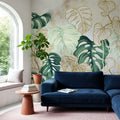 Weird Leaves Mural Wallpaper - room preview 04