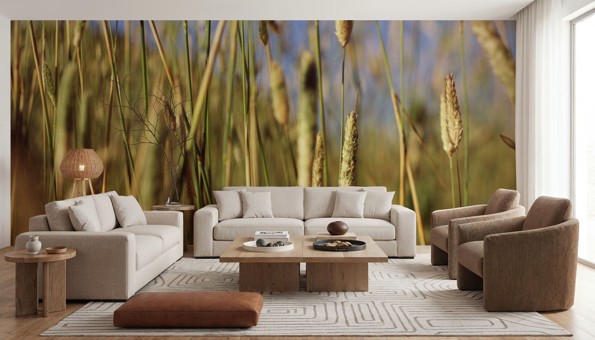 Golden Meadow Mural Wallpaper - room preview 04