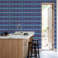 Seafood Shanty Blue V Mural Wallpaper - room preview 04