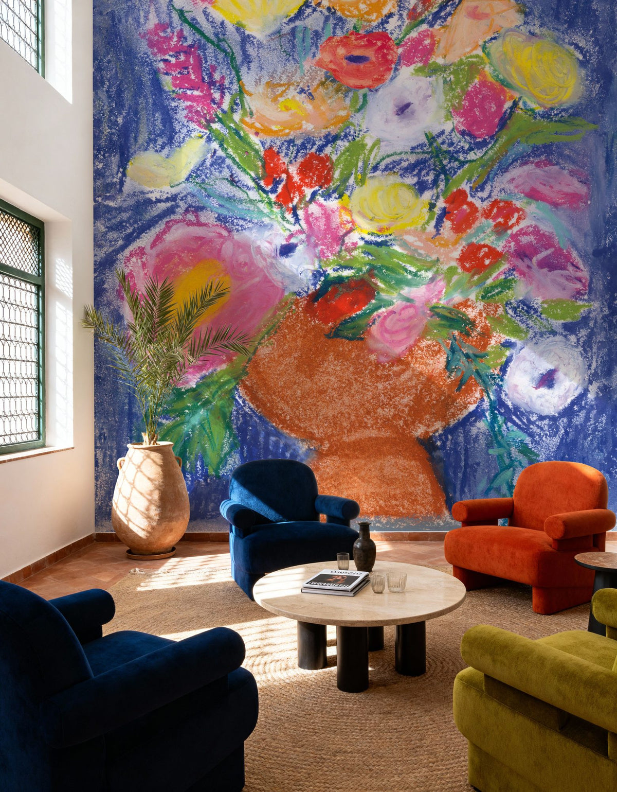 Gathering of Flowers Mural Wallpaper - room preview 04