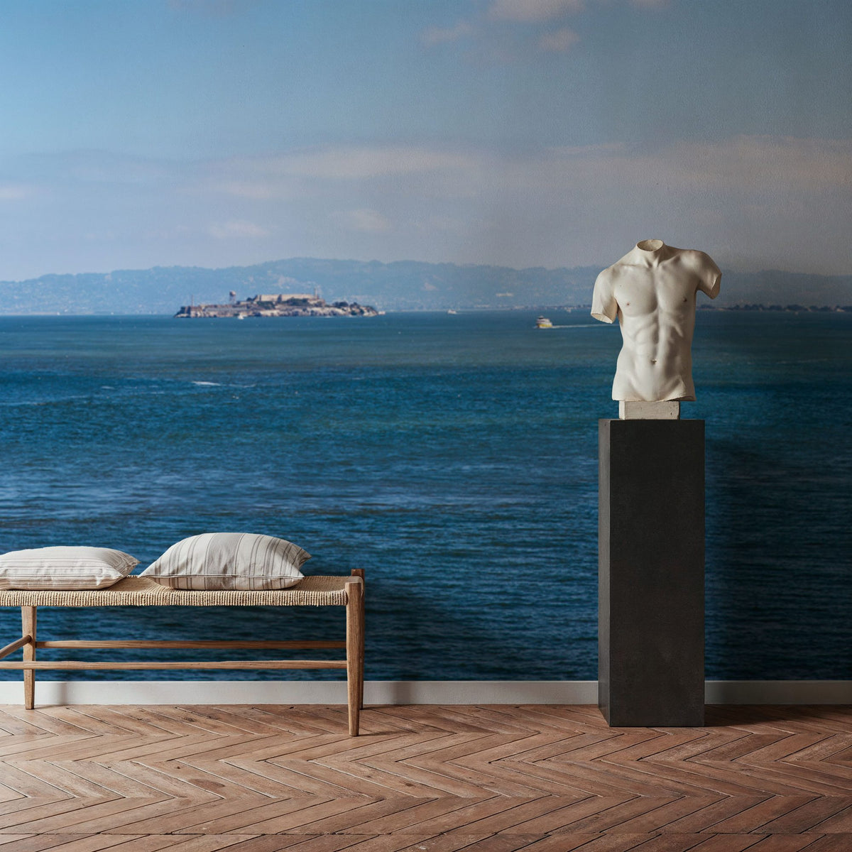 The Bay Mural Wallpaper - room preview 04
