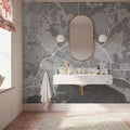 Palma De Mallorca Grey Mural Wallpaper - room preview 04