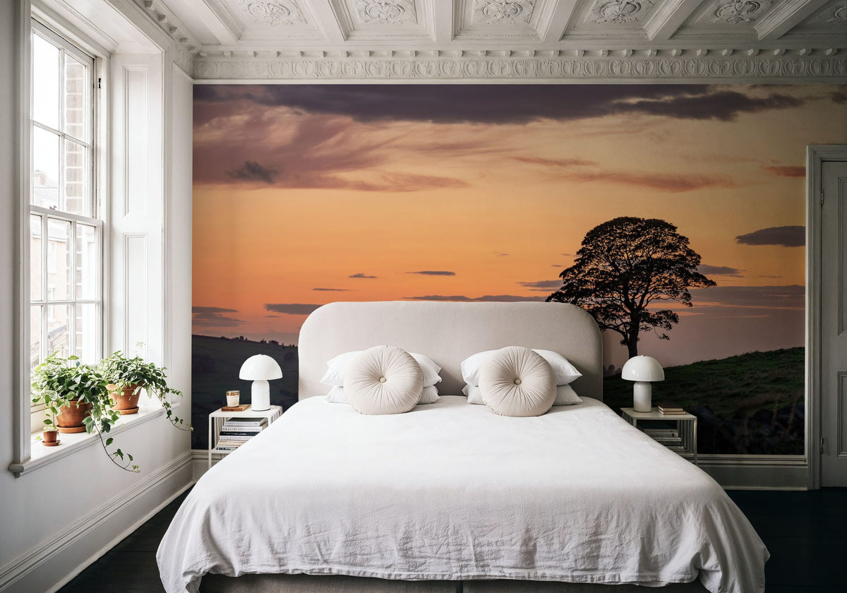 Sunset Sentinel Mural Wallpaper - room preview 04