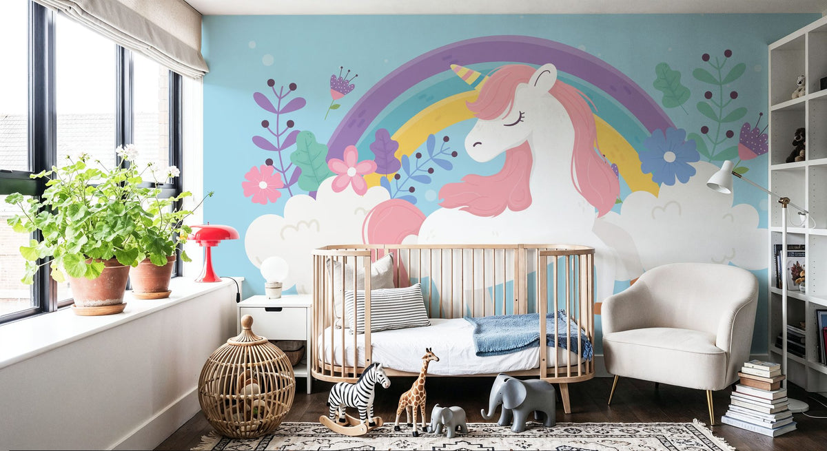 By the End of the Rainbow Mural Wallpaper - room preview 04