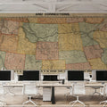 Northern Pacific Railroad Mural Wallpaper - room preview 04