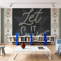 Quilted Christmas II Mural Wallpaper - Neutral Tone - room preview 04