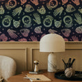 Symbolic Halloween Neon Mural Wallpaper - room preview 04