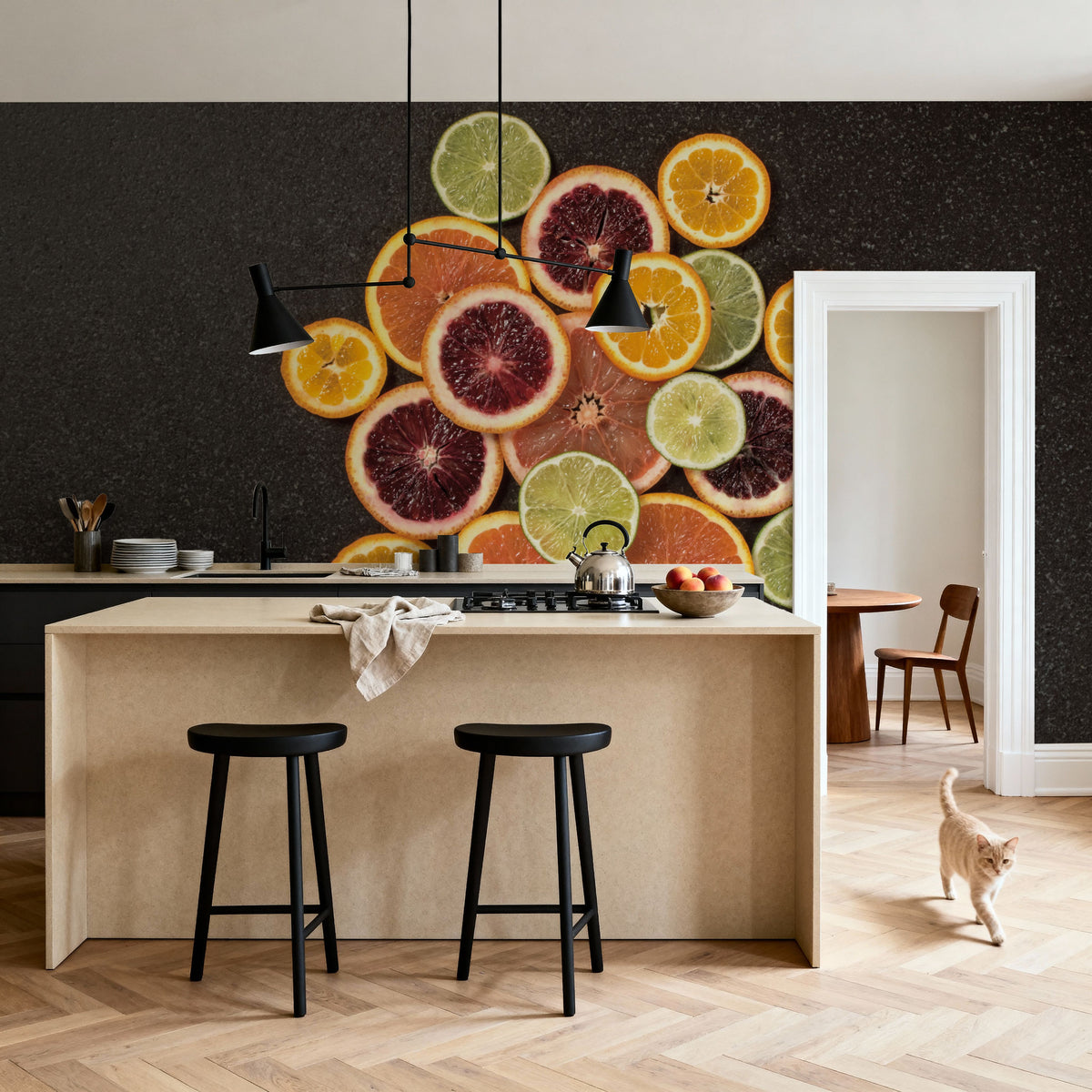 Citrus Drama II Mural Wallpaper - room preview 04