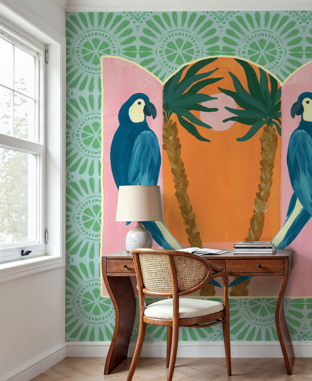 Tropical Birds III Mural Wallpaper - room preview 04