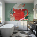 Home For the Holidays II Mural Wallpaper - Warm Tone - room preview 04
