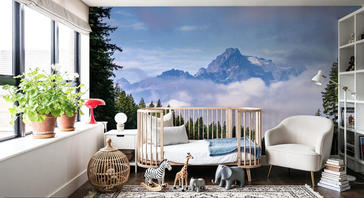 Whitehorse Mountain Mural Wallpaper - room preview 04