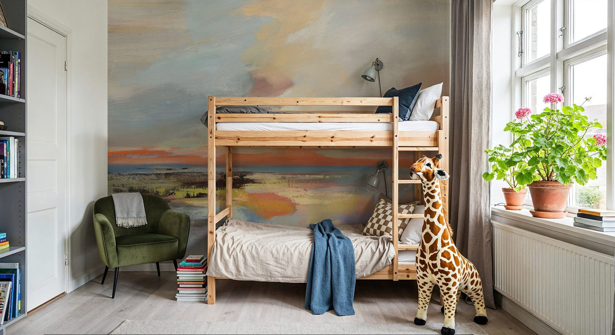 Sunrise Horizon Mural Wallpaper - room preview 04