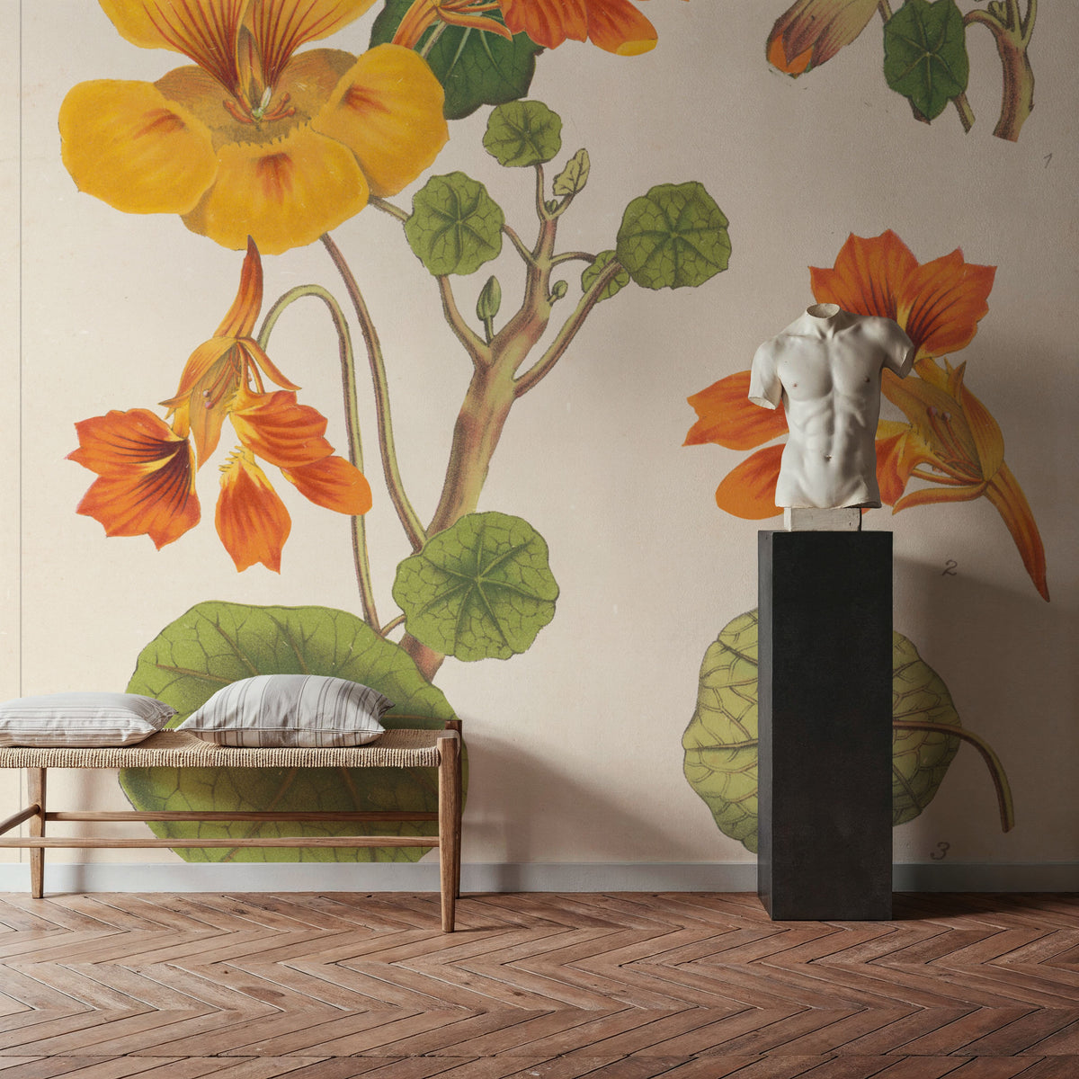Flower Market Chart III Mural Wallpaper - room preview 04