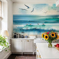 Serene Seascape Mural Wallpaper - room preview 04