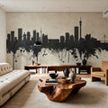 Johannesburg South Africa Skyline Concrete Mural Wallpaper - room preview 04