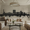 Telford England Skyline Concrete Mural Wallpaper - room preview 04