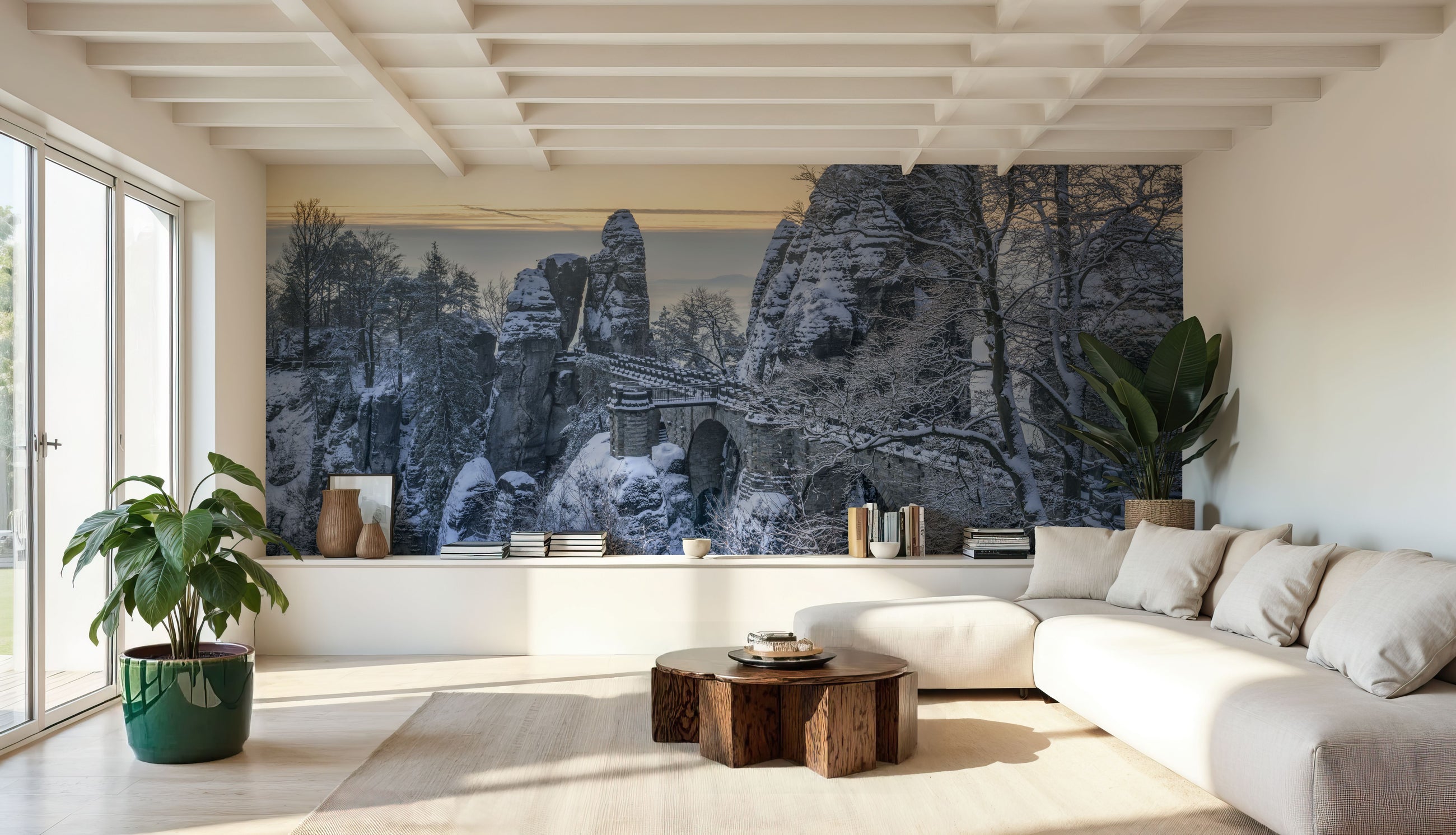 Bastei Bridge Mural Wallpaper