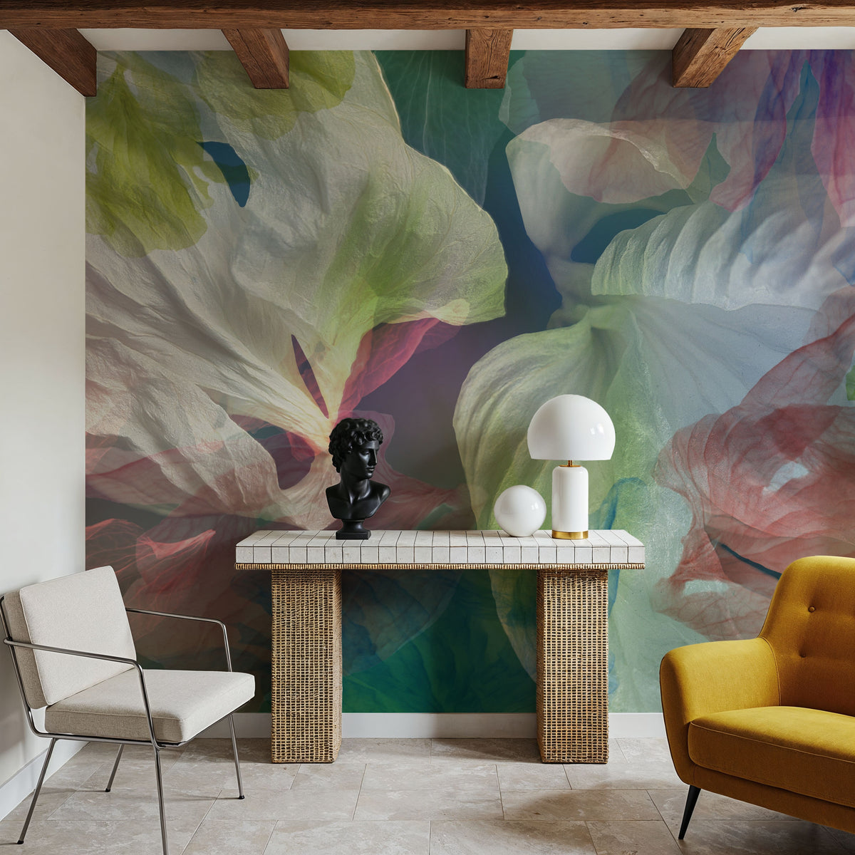 Mysterious Blooming Mural Wallpaper - room preview 04