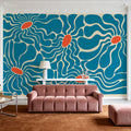 Fluid Flowers Mural Wallpaper - room preview 04