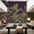 Madagascar Foliage, Plum Mural Wallpaper - room preview 04