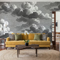 Intaglio Clouds, Storm Mural Wallpaper - room preview 04