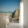 Rock Beach Mural Wallpaper - Blue Tone - room preview 04