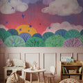 Sunset Landscape Mural Wallpaper - room preview 04