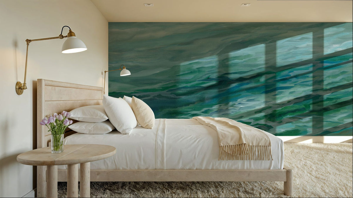 Moving Sea Mural Wallpaper - room preview 04