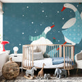 Ducks in the Snow VIII Mural Wallpaper - room preview 04