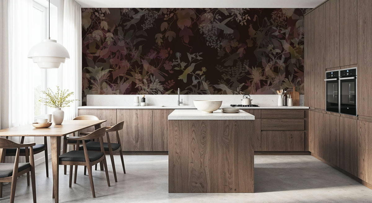 Watermark Birds Mural Wallpaper - room preview 04