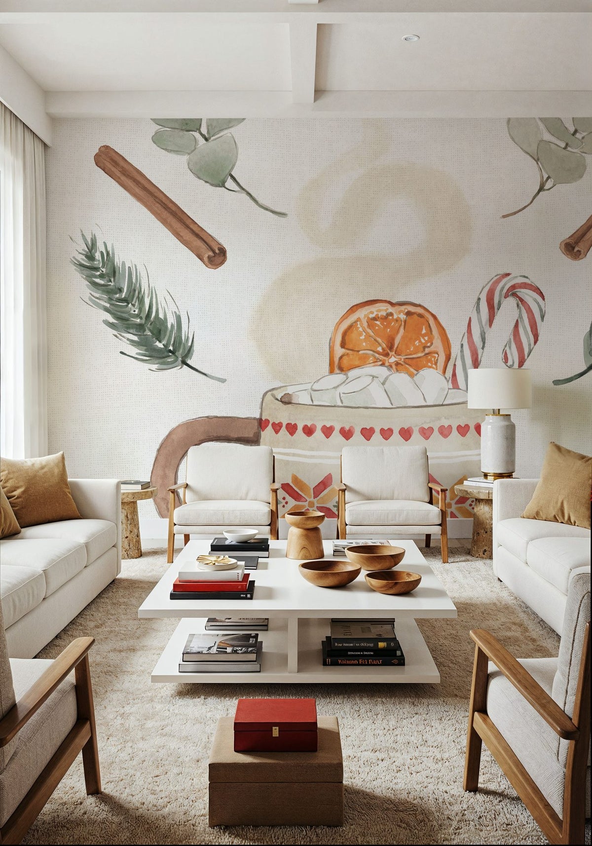 Winter Warmth I Mural Wallpaper - room preview 04