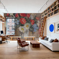 Vase of Flowers Patriotic Mural Wallpaper - room preview 04