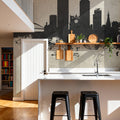 Lyon France Skyline Concrete Mural Wallpaper - room preview 04