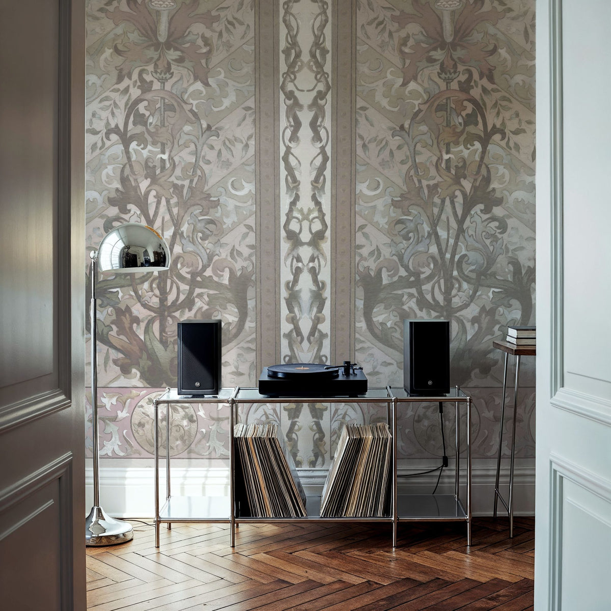 Plant Fantasy Ornament, Beige Mural Wallpaper - room preview 04