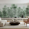 Bamboo Forest Mural Wallpaper - room preview 04