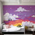 Pixel Sunset Mural Wallpaper - room preview 04