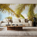 Looking Through Palm Leaves Mural Wallpaper - room preview 04