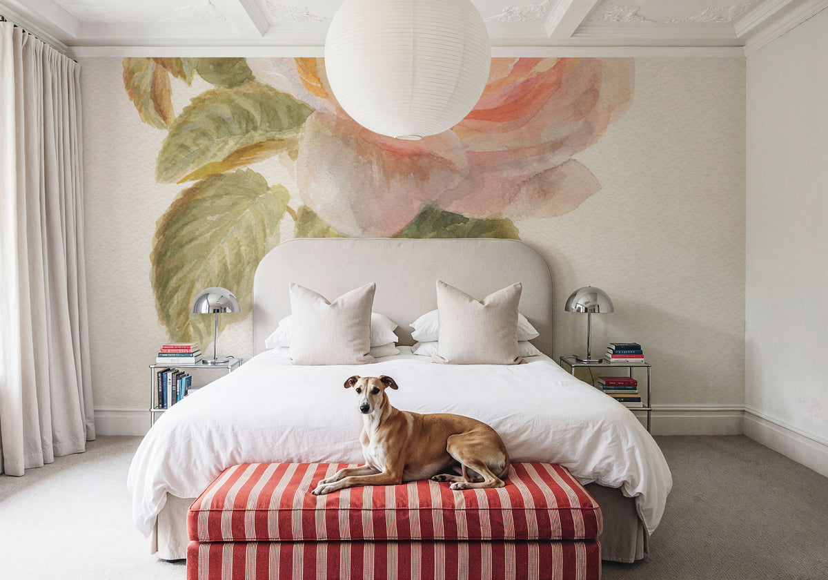 Garden Rose Mural Wallpaper - room preview 04