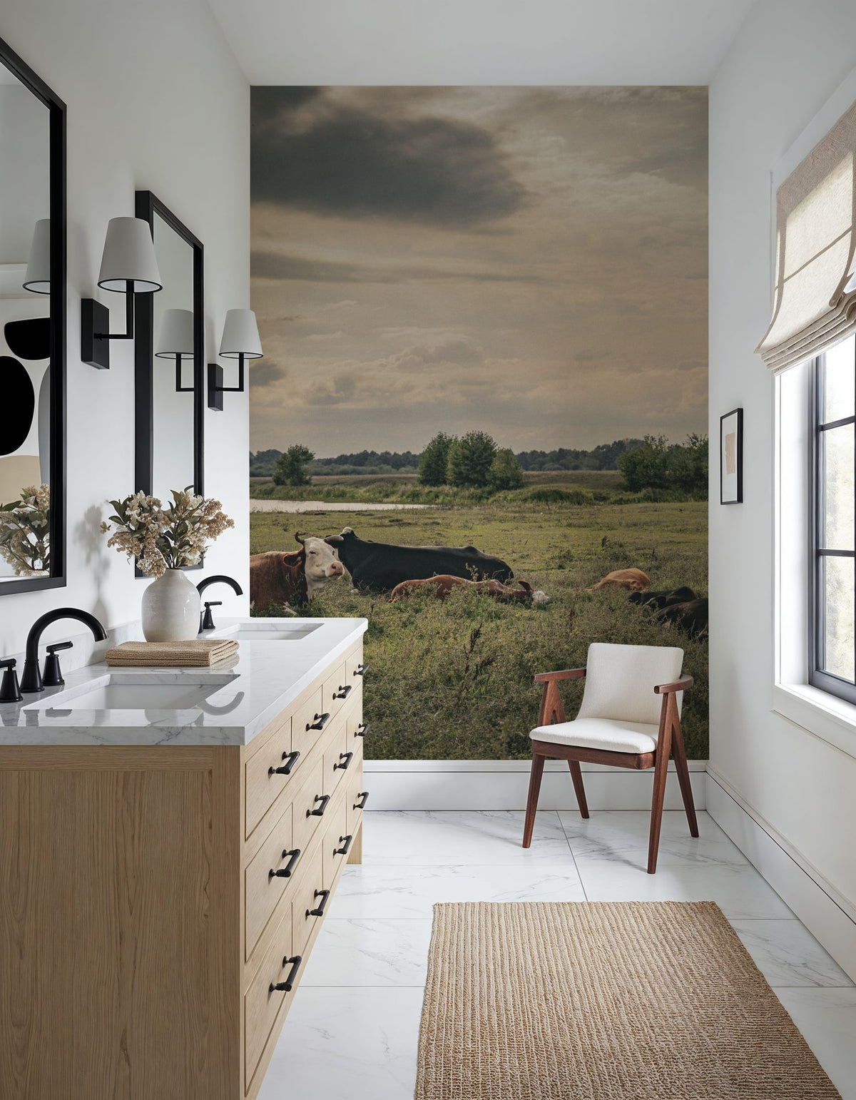 Rest on the River Mural Wallpaper - room preview 04