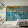Turquoise Bay II Mural Wallpaper - room preview 04