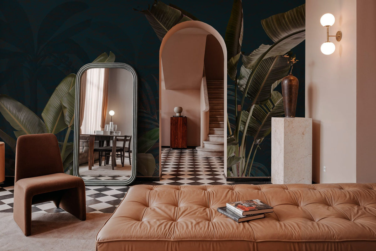 Banana Leaf Study Mural Wallpaper - room preview 04