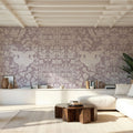 Flowers and Berries Purple Mural Wallpaper - room preview 04