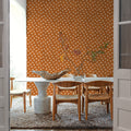 Autumn Dots Light Brown Mural Wallpaper - room preview 04