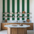Circus Stripes, Salamander Green Mural Wallpaper - room preview 04